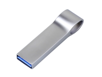 Изображение №2 | USB 3.0-флешка на 16 Гб с мини чипом и боковым отверстием для цепочки 16Gb (серебристый)