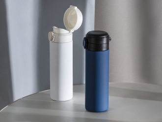 Изображение №10 | Вакуумная термокружка c кнопкой «Guard», soft-touch, 400 мл (белый)