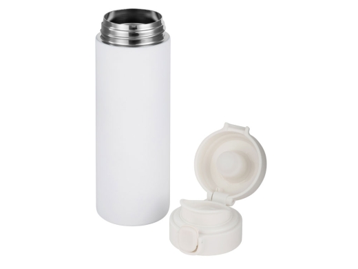 Изображение №2 | Вакуумная термокружка c кнопкой «Guard», soft-touch, 400 мл (белый)