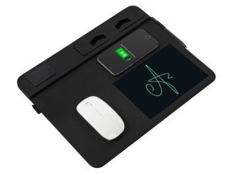 Изображение №4 | Многофункциональный коврик для мыши «Multi Pad» с беспроводной зарядкой и LCD экраном, 10 Вт (черный)