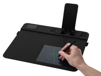 Изображение №6 | Многофункциональный коврик для мыши «Multi Pad» с беспроводной зарядкой и LCD экраном, 10 Вт (черный)