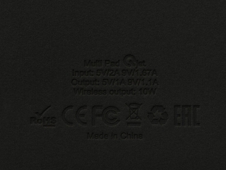 Изображение №11 | Многофункциональный коврик для мыши «Multi Pad» с беспроводной зарядкой и LCD экраном, 10 Вт (черный)