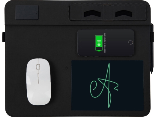 Изображение №3 | Многофункциональный коврик для мыши «Multi Pad» с беспроводной зарядкой и LCD экраном, 10 Вт (черный)