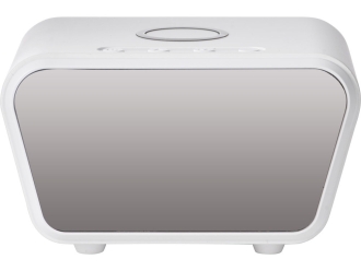 Изображение №5 | Настольные часы с функцией беспроводной зарядки «Wake», 10 Вт (белый)