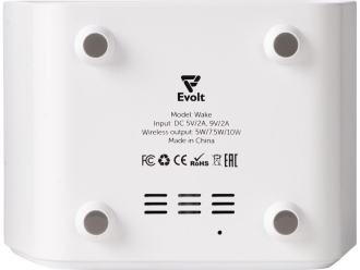 Изображение №9 | Настольные часы с функцией беспроводной зарядки «Wake», 10 Вт (белый)