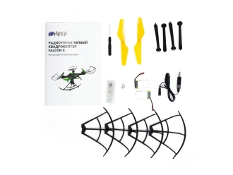 Изображение №10 | Радиоуправляемый квадрокоптер «FALCON X» (черный/зеленый)