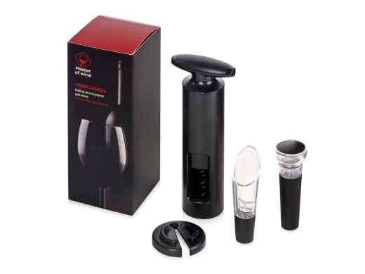 Изображение №12 | Набор аксессуаров для вина «Bergamo» (черный)