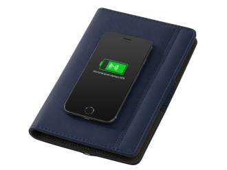 Изображение №4 | Органайзер с функцией беспроводной зарядки «Manner», 5000 mAh (темно-синий)