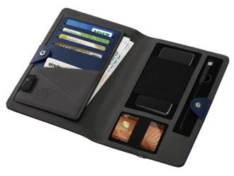 Изображение №6 | Органайзер с функцией беспроводной зарядки «Manner», 5000 mAh (темно-синий)