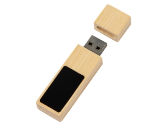 Изображение №2 | USB 2.0- флешка на 32 Гб c подсветкой логотипа «Bamboo LED» 32Gb (натуральный)