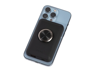 Изображение №6 | Магнитный беспроводной внешний аккумулятор с быстрой зарядкой QC/PD 20 Вт «MagnetIQ», 5000 mAh (черный)