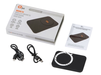 Изображение №19 | Магнитный беспроводной внешний аккумулятор с быстрой зарядкой QC/PD 20 Вт «MagnetIQ», 5000 mAh (черный)