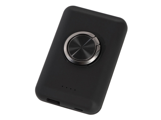 Изображение №2 | Магнитный беспроводной внешний аккумулятор с быстрой зарядкой QC/PD 20 Вт «MagnetIQ», 5000 mAh (черный)