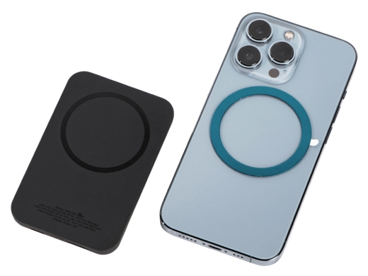 Изображение №5 | Магнитный беспроводной внешний аккумулятор с быстрой зарядкой QC/PD 20 Вт «MagnetIQ», 5000 mAh (черный)