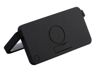 Изображение №2 | Беспроводная зарядка с лампой и подставкой «Robo», 10 Вт (черный)