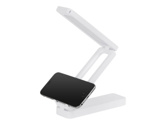 Изображение №4 | Складывающая настольная лампа с подставкой для телефона «Stack N», 3 Вт (белый)