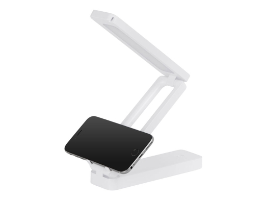 Изображение №4 | Складывающая настольная лампа с подставкой для телефона «Stack N», 3 Вт (белый)