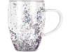 Изображение №4 | Кружка с двойными стенками с блестками «Festival» (прозрачный/серебристый)