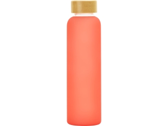 Изображение №3 | Стеклянная бутылка с бамбуковой крышкой «Foggy», 600 мл (красный)