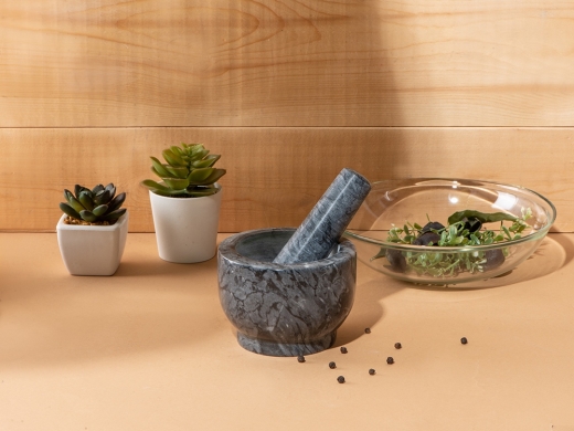 Изображение №13 | Мраморная ступка с пестиком «Pesto» (серый)