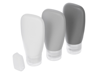 Изображение №5 | Набор силиконовых емкостей для путешествия «On air» (белый, светло-серый, темно-серый)