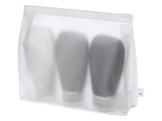 Изображение №2 | Набор силиконовых емкостей для путешествия «On air» (белый, светло-серый, темно-серый)