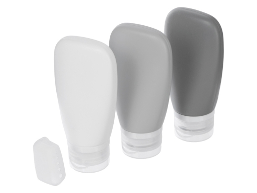 Изображение №5 | Набор силиконовых емкостей для путешествия «On air» (белый, светло-серый, темно-серый)