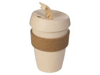 Изображение №3 | Стакан из пшеничного волокна с двойными стенками «Pino» (натуральный, коричневый)