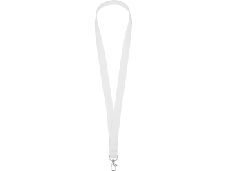Изображение №1 | Ланъярд из RPET с карабином (белый)