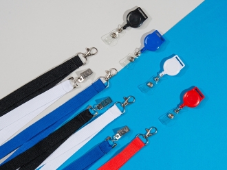 Изображение №3 | Ланъярд из RPET с карабином (белый)