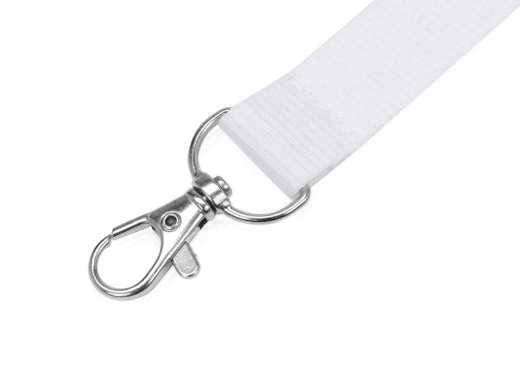 Изображение №2 | Ланъярд из RPET с карабином (белый)