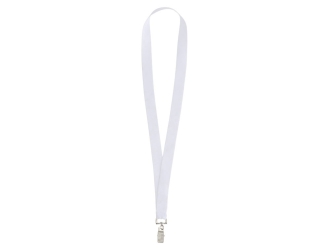 Изображение №1 | Ланъярд из RPET с клипом (белый)
