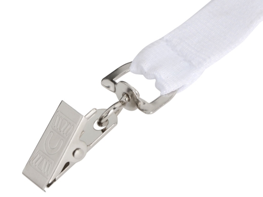 Изображение №2 | Ланъярд из RPET с клипом (белый)