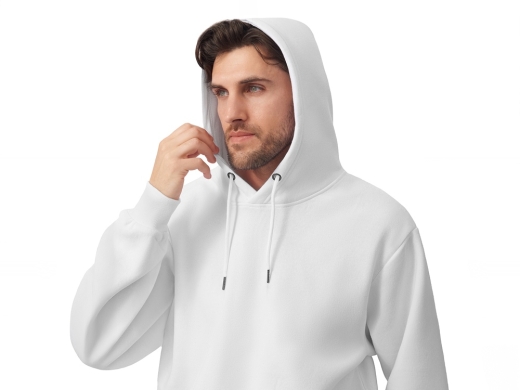 Изображение №7 | Толстовка с капюшоном оверсайз «Lisbon» унисекс S (белый)