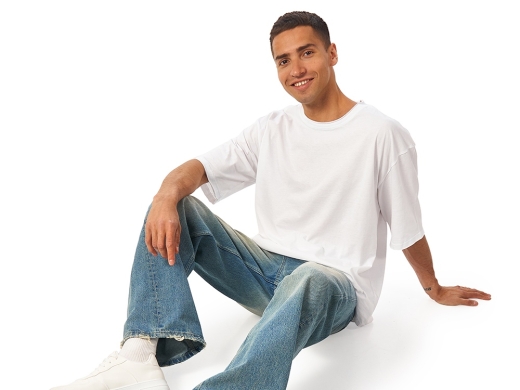 Изображение №4 | Футболка оверсайз «Liyon» унисекс M-L (белый)