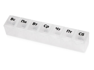 Изображение №1 | Таблетница «One week» (прозрачный)