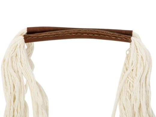 Изображение №2 | Авоська «Dream» из натурального хлопка с кожаными ручками, 15 л 15л (натуральный)