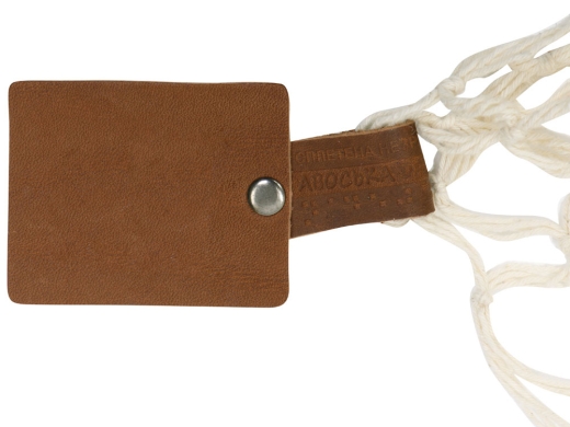 Изображение №5 | Авоська «Dream» из натурального хлопка с кожаными ручками, 15 л 15л (натуральный)