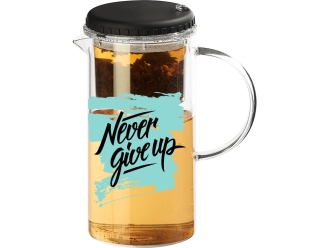 Изображение №2 | Стеклянный заварочный чайник «Gunfu» (прозрачный, черный)