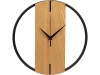 Изображение №2 | Деревянные часы с металлическим ободом «Time Wheel» (натуральный/черный)