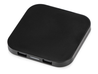 Изображение №1 | Беспроводная зарядка «Tile» с 2 USB-A, 5 Вт (черный)