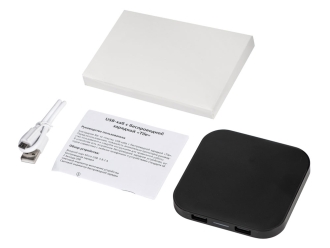 Изображение №8 | Беспроводная зарядка «Tile» с 2 USB-A, 5 Вт (черный)