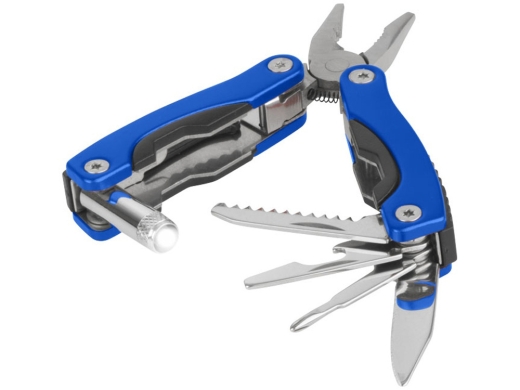 Изображение №1 | Мультитул «Amass» со светодиодным фонариком (синий/черный)