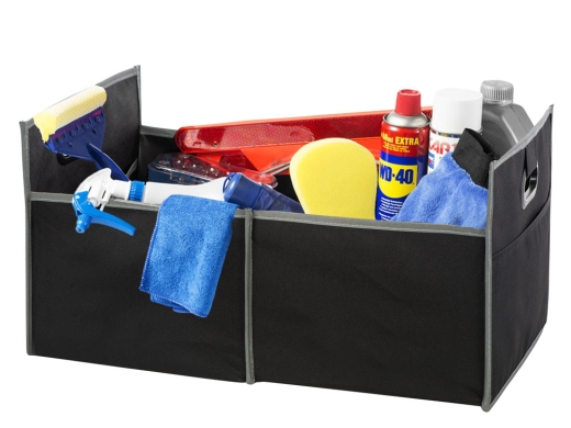 Изображение №2 | Органайзер-гармошка для багажника «Conson» (черный, серый)