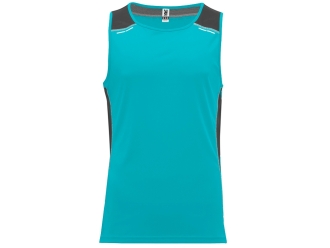 Изображение №1 | Спортивная майка «Misano» мужская S (бирюзовый/эбеновый)