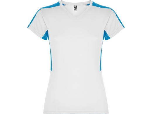 Изображение №1 | Спортивная футболка «Suzuka» женская S (белый/бирюзовый)