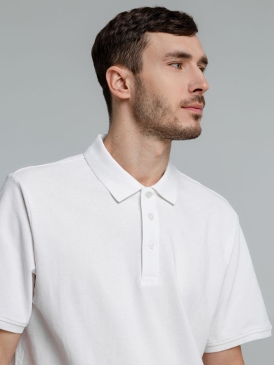 Изображение №8 | Рубашка поло мужская Neptune белая, размер S