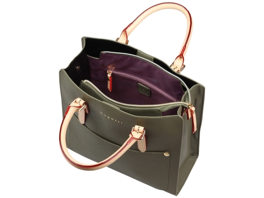 Изображение №3 | Сумка-портфель женская «Ella» (зеленый оливковый)