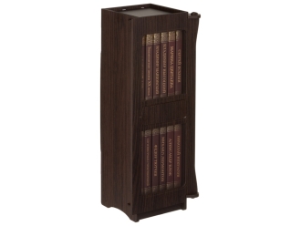 Изображение №1 | Набор книг «Шкаф мудрости» (шкаф- коричневый/прозрачный, книги- черный/золотистый)
