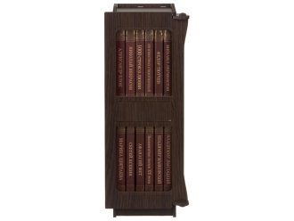 Изображение №3 | Набор книг «Шкаф мудрости» (шкаф- коричневый/прозрачный, книги- черный/золотистый)